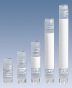 EPPi Kryo vials with external thread, sterile, star-base foot