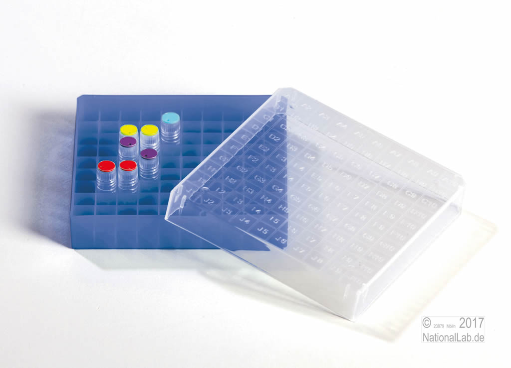 EPPi� Kryobox 0,5 / 10x10 F�cher, H�he 34 mm fix. 